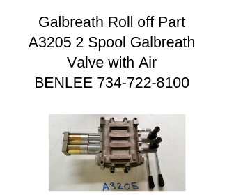 Galbreath A3205 - Valve, 2 Spool with Air