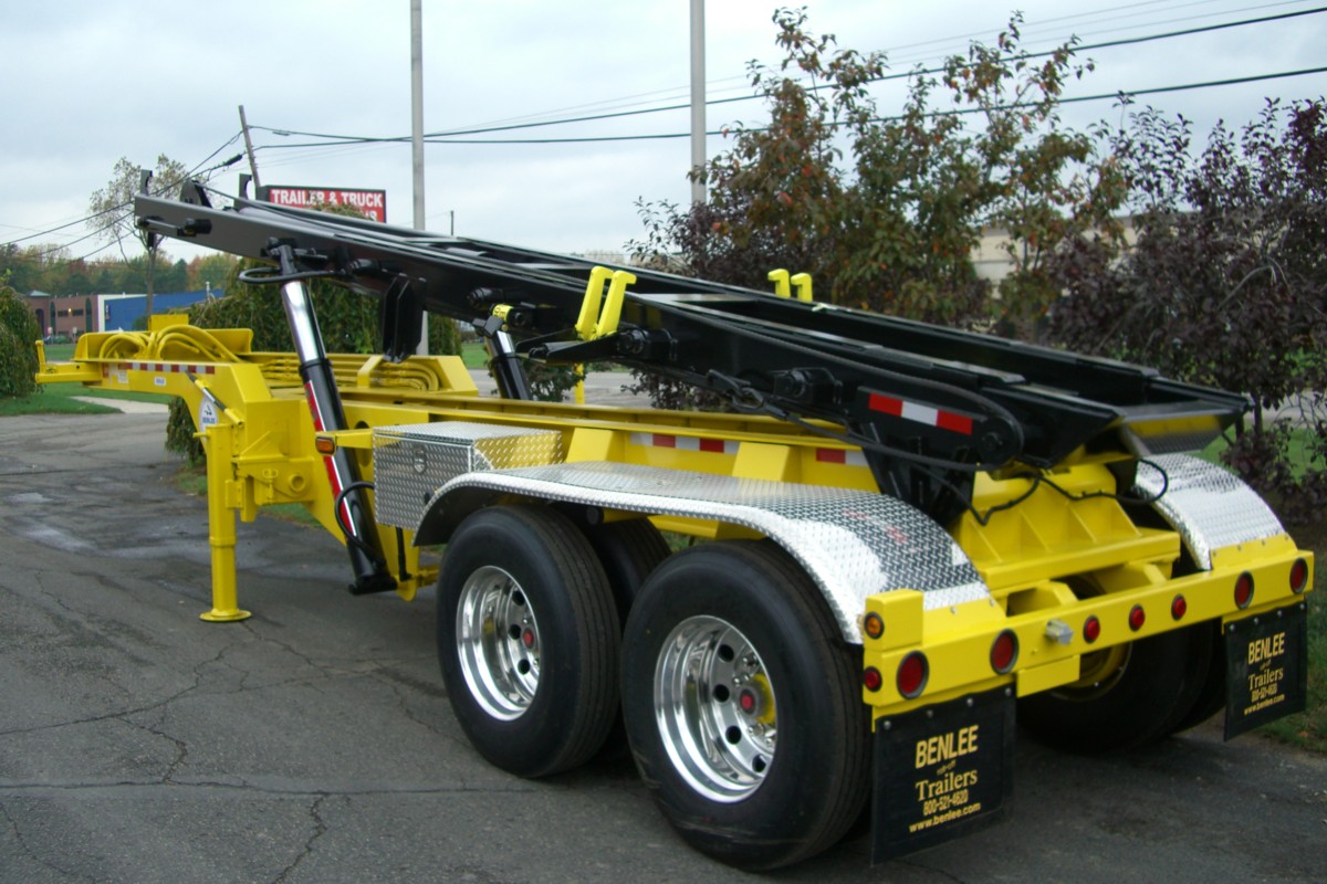 Roll off trailer, Conventional, extendable tail