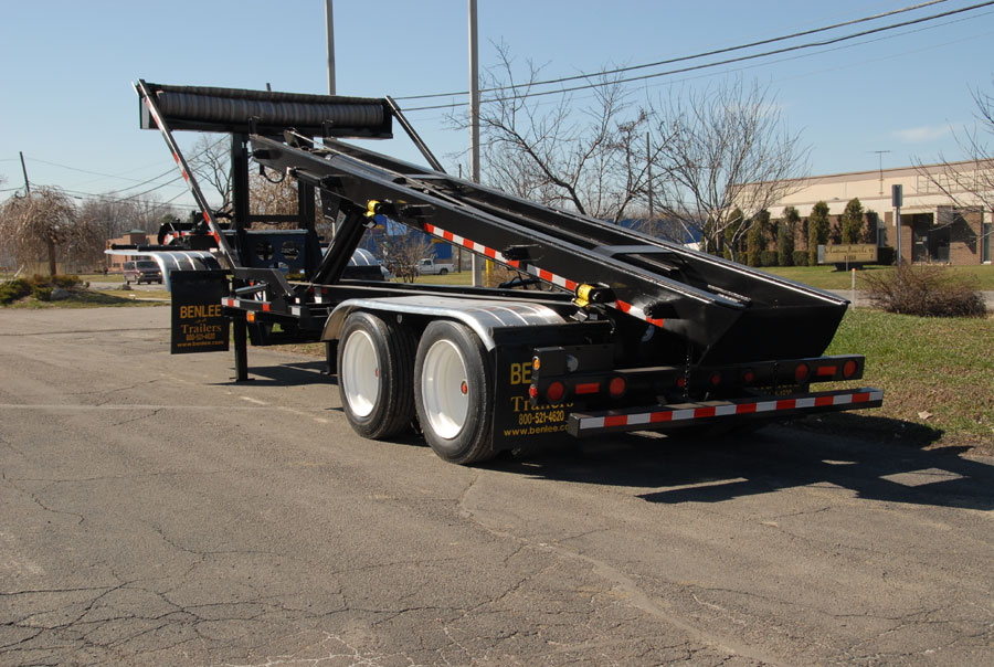 Roll off trailer, Mini Drop Deck, with tarp system