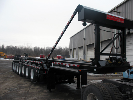 Roll off trailer, 7 axle with tarping system
