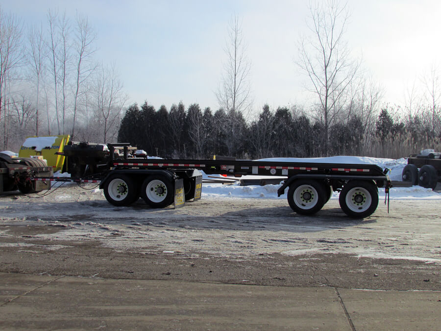 Roll off pup trailer, quad axle, dry, dead