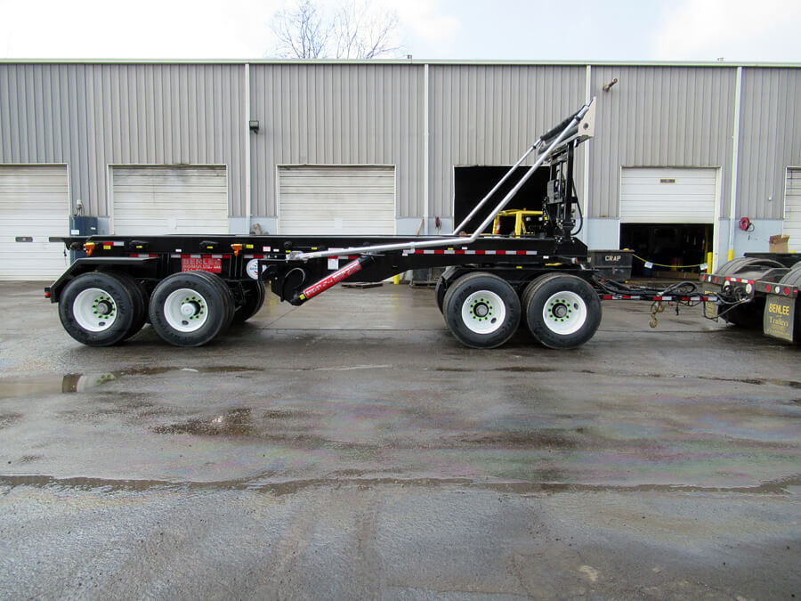 Roll off pup trailer, Live, Wet, with hydraulics