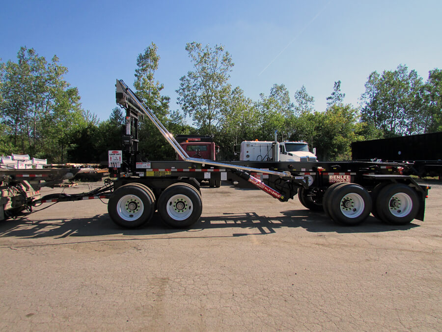 Roll off pup trailer, Live, quad axle