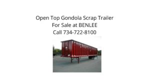 Open Top Scrap Gondola Trailer