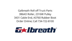 Galbreath roll off truck parts for sale