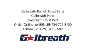 Galbreath roll off truck parts