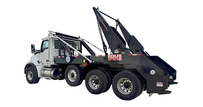 BENLEE Lugger Truck cutout side view hoist BENLEE Lugger Truck Huge Haul hoist system side view